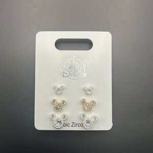 Disney silver and gold earrings